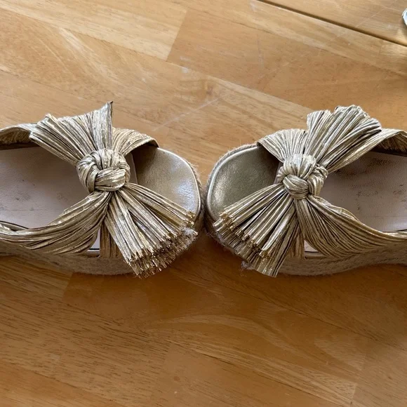 Loeffler Randall Gold Wedges - Picture 8 of 8